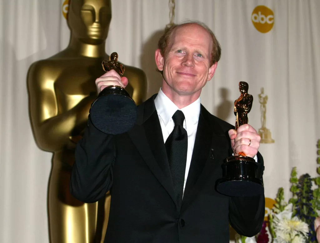 Ron Howard en la ceremonia de los Premios Óscar, 2002 | Getty Images.