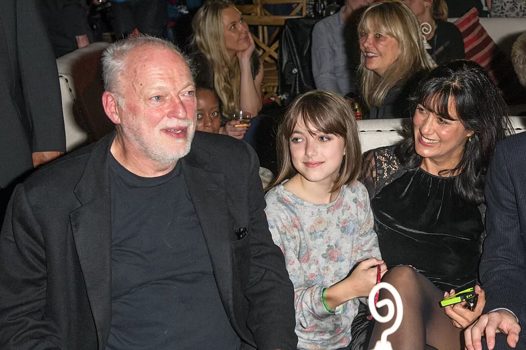 David Gilmour y su familia en el lanzamiento de The Endless River, 2014 | Getty Images