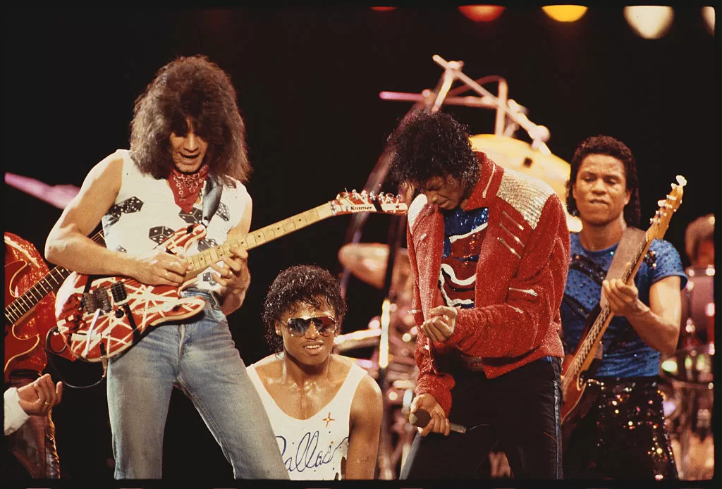 Eddie Van Halen y Michael Jackson, Dallas, TX, 1982 | Getty Images