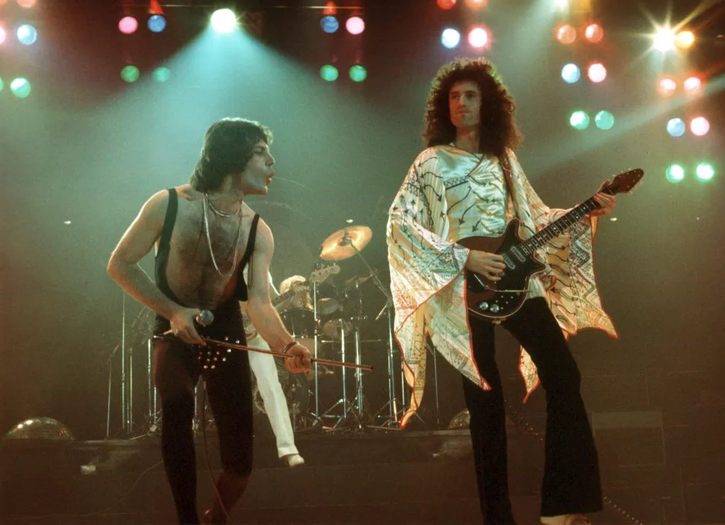 Brian May y Freddie Mercury, 1970's | Getty Images