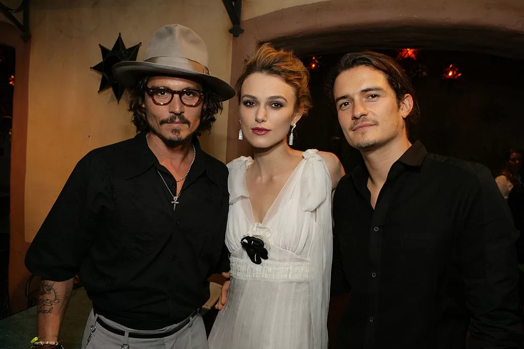 Johnny Depp, Keira Knightley y Orlando Bloom | Getty Images