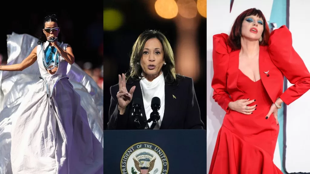 Katy Perry Lady Gaga Kamala Harris