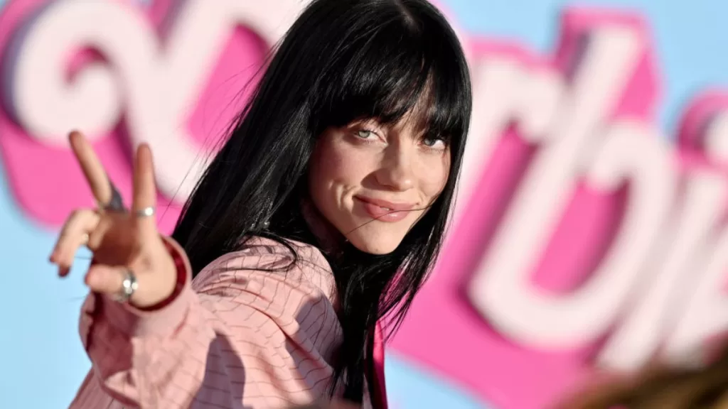 Billie Eilish en la premier de Barbie