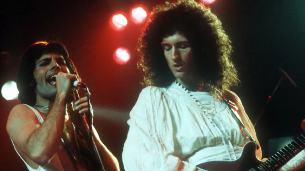 Brian May y Freddie Mercury