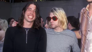 Dave Grohl Kurt Cobain Nirvana GettyImages-77750004 web