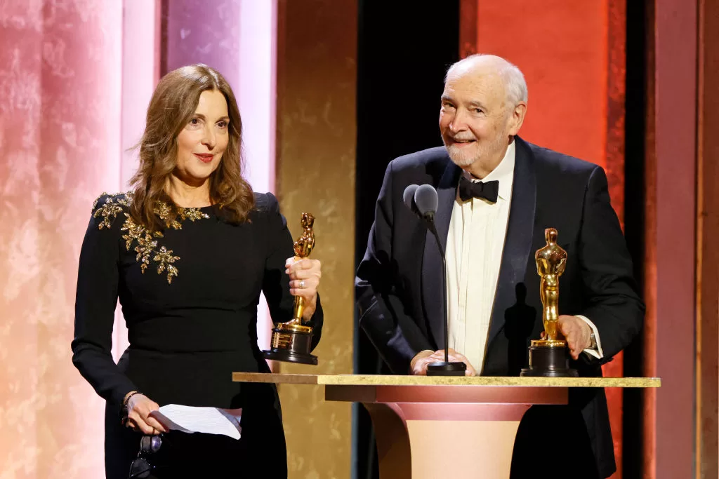 Barbara Borccoli y Michael G. Wilson, Premios Óscar 2024 | Getty Images