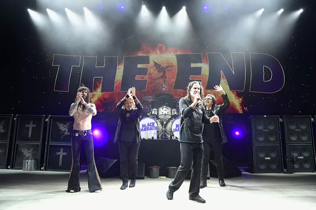 Formación de Black Sabbath para The End Tour, 2016 | Getty Images