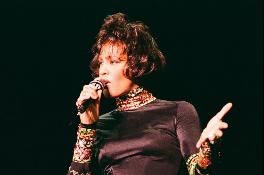 Whitney Houston durante su gira The Bodyguard, 1993 / Getty Images