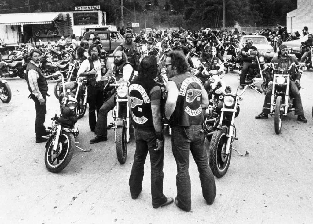 Miembros de Hell's Angels en 1978 | Getty Images