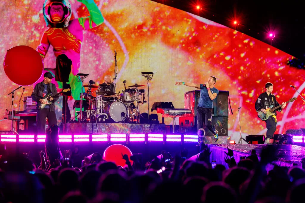 Coldplay en vivo. Foto: GettyImages. 