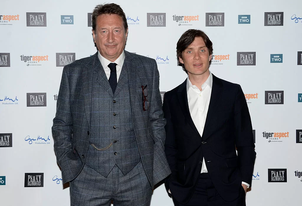 Steven Knight y Cillian Murphy en una premiere de Peaky Blinders, 2016 | Getty Images